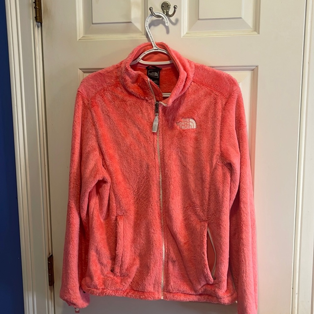 This is a Coral North Face Jacket